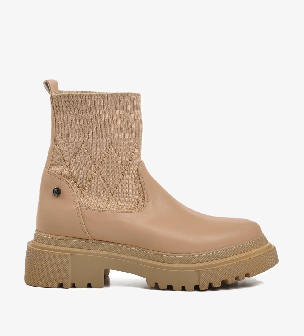 Pierre Cardin Pc-52561 Siyah Krem İçi Polarlı Kadın Chelsea Bot model görseli