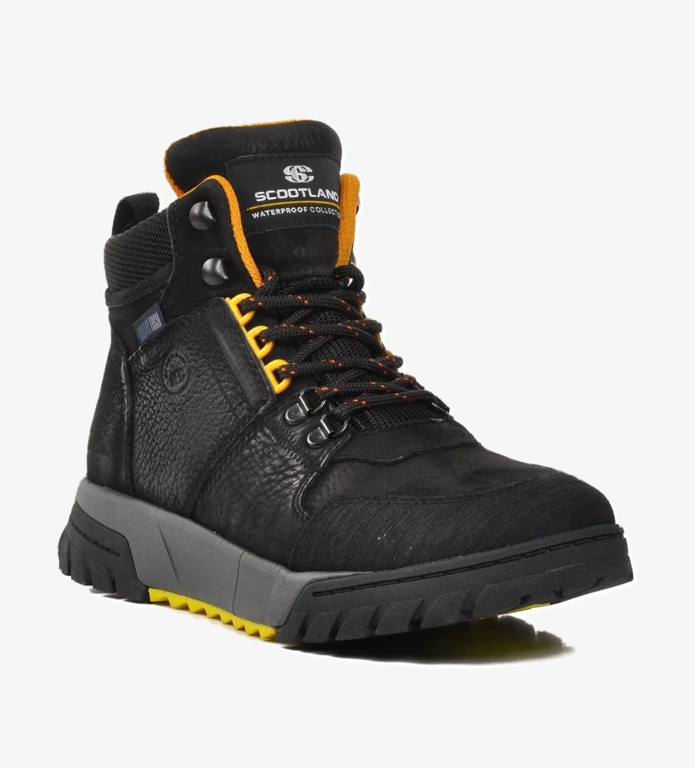 Ayakmod 152-18491 Siyah Kahve Nubuk Hakiki Deri Suya Dayanıklı Erkek Outdoor Bot model görseli