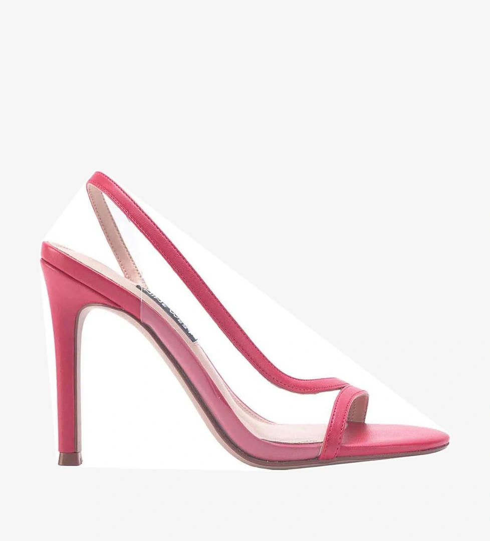 GRANDE 3FX Kırmızı Kadın Topuklu Sandalet - Görsel 1