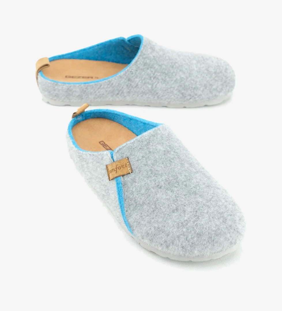 Kışlık Keçe Comfort Taban Kadın Ev Bahçe Terlik - Görsel 1