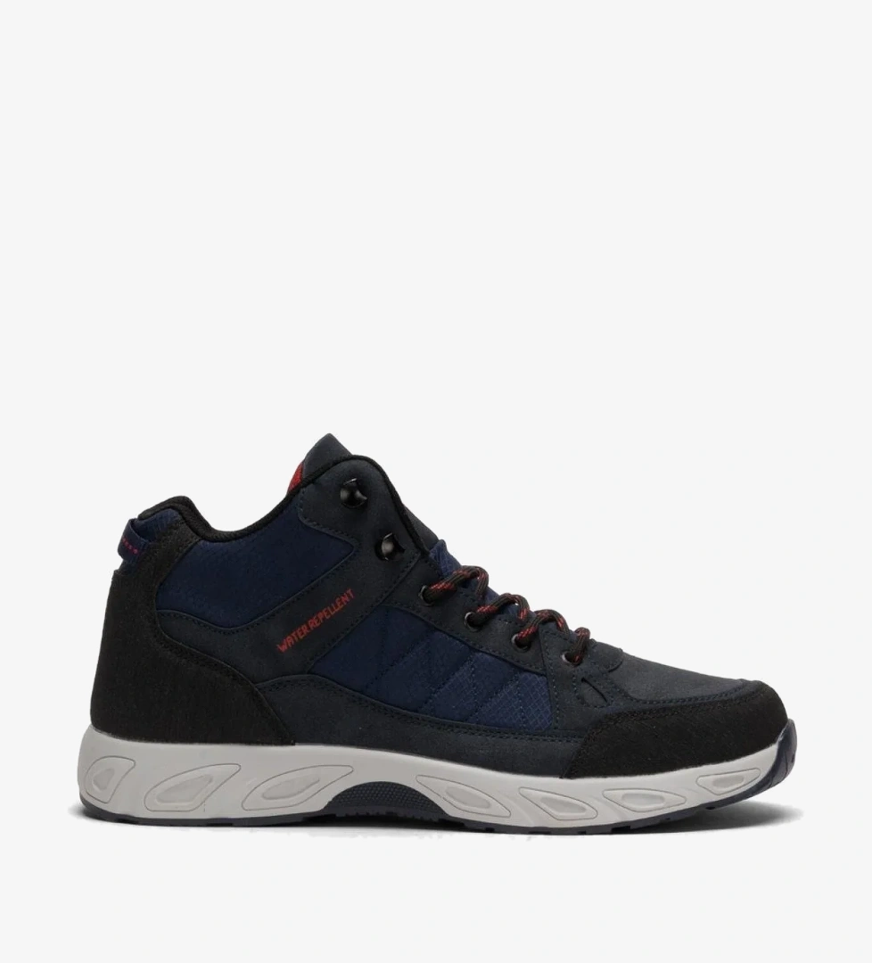 Outdoor Bot Ayakkabı Kışlık Dayanıklı Sağlam Taban Bağcıklı LACİVERT