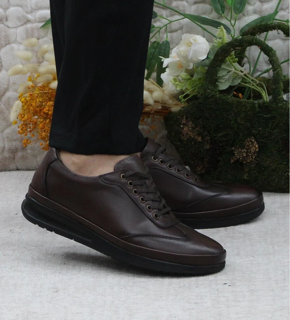 Mehmet Mete 42455 Kahve Hakiki Deri Sıcak Astar Kauçuk Taban Erkek Ayakkabı model görseli