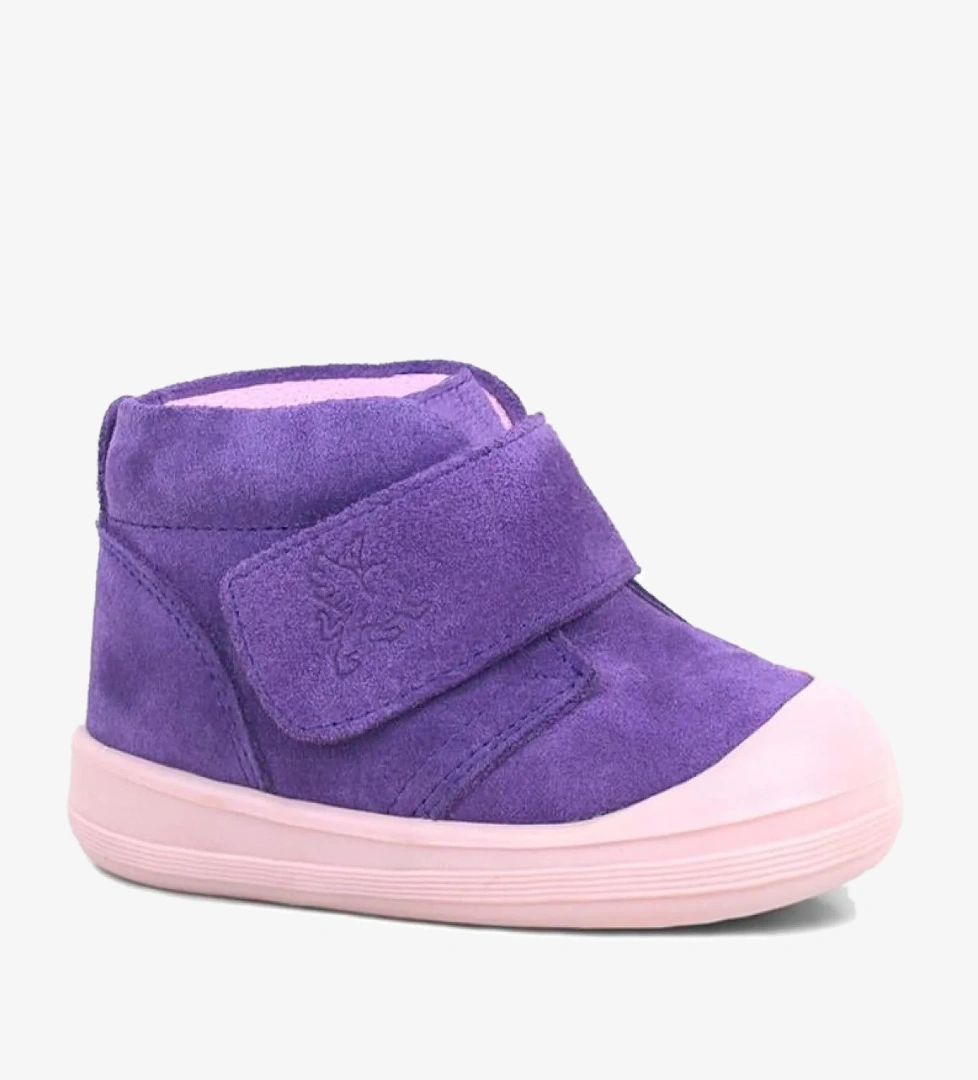 Rakerplus Yoohoo Hakiki Deri Mor Pudra Cırtlı Kız Bebek Bot model görseli