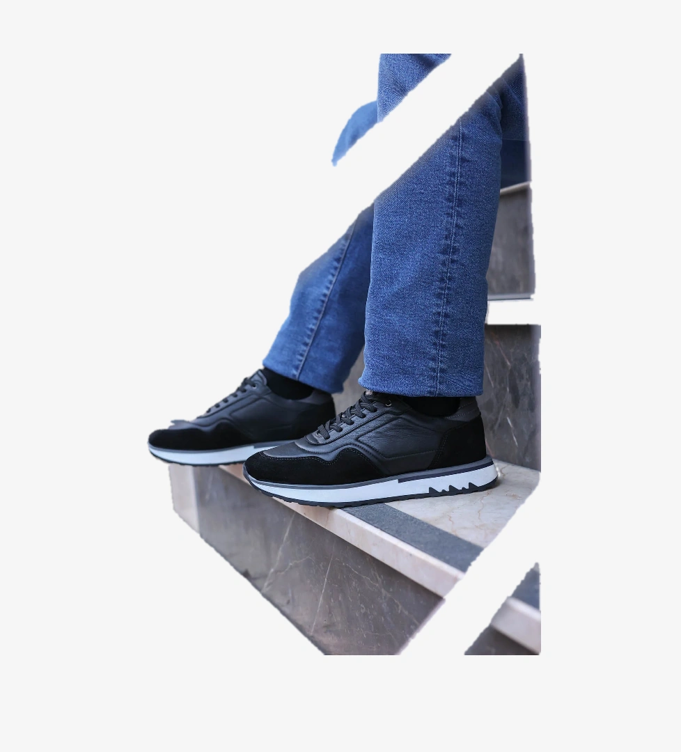 Hakiki Deri Erkek Spor Ayakkabı 855MA3064 - Görsel 1