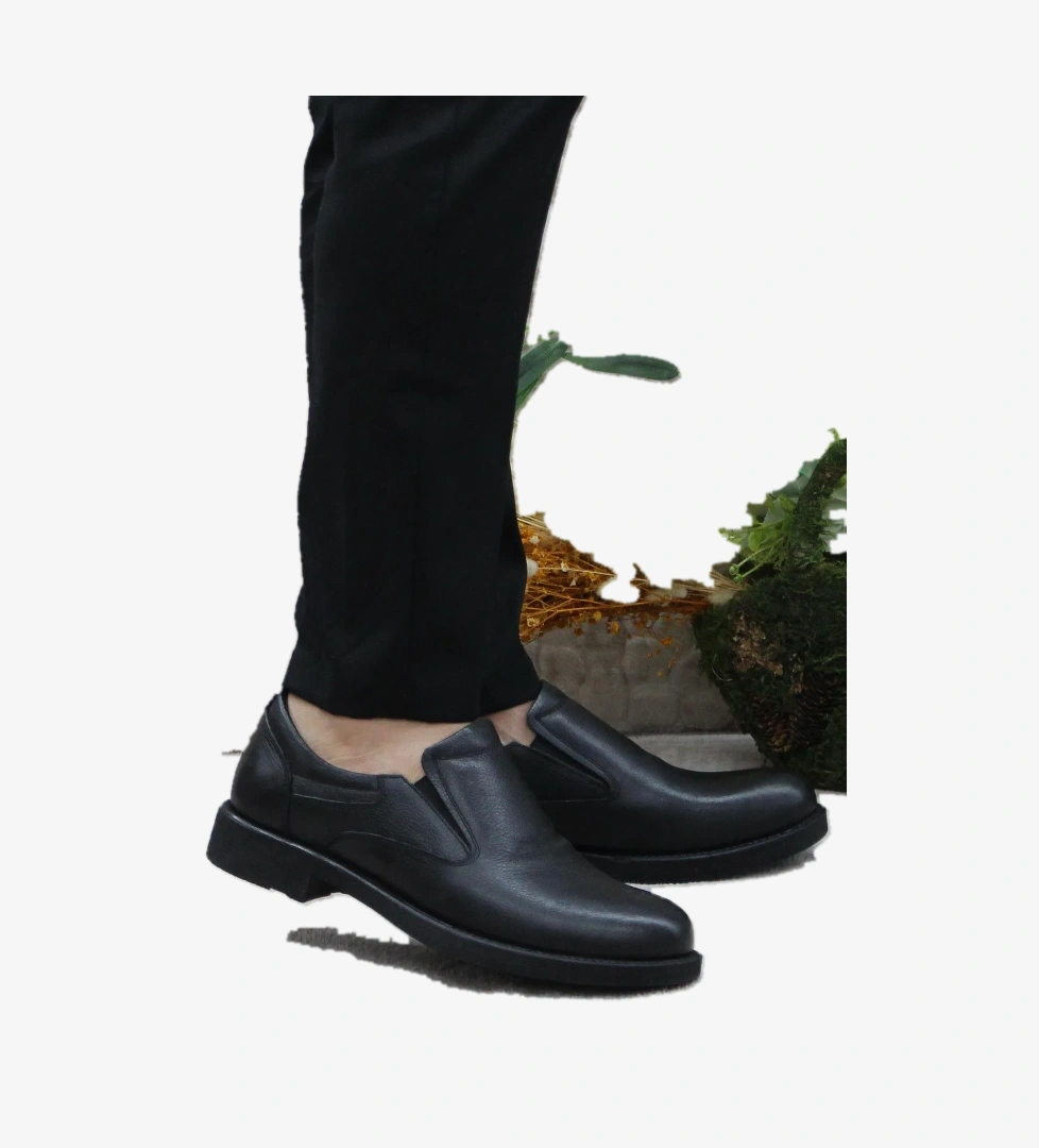 Mehmet Mete 42367 Siyah Hakiki Deri Sıcak Astar Kauçuk Taban Erkek Ayakkabı model görseli