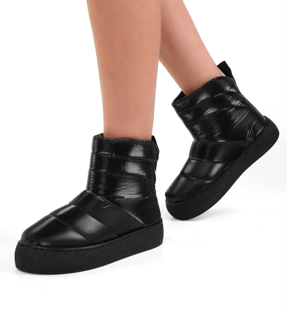 Ayakkabı Fuarı Elit 23KBrlG257 Kadın Düz Bot Siyah model görseli