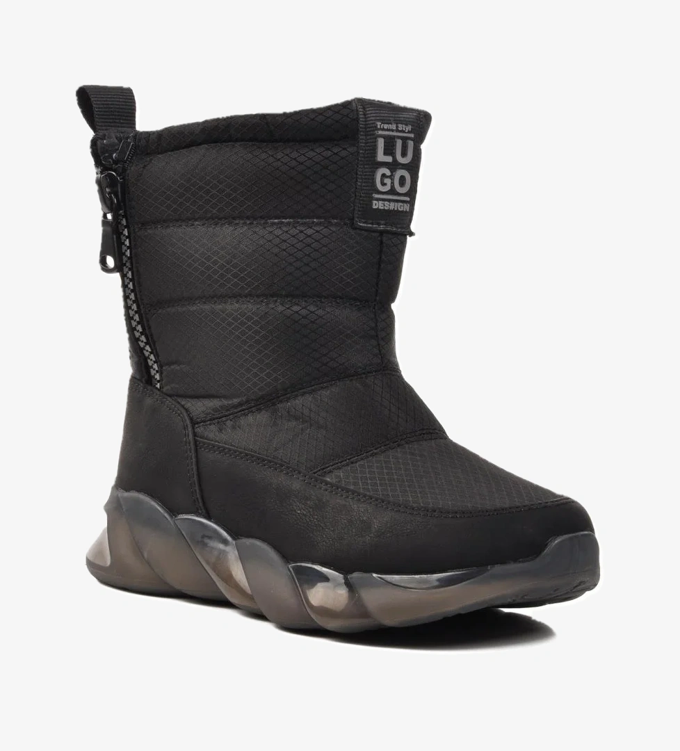 DMK-Z001 Siyah İçi Kürklü Kadın Kar Botu