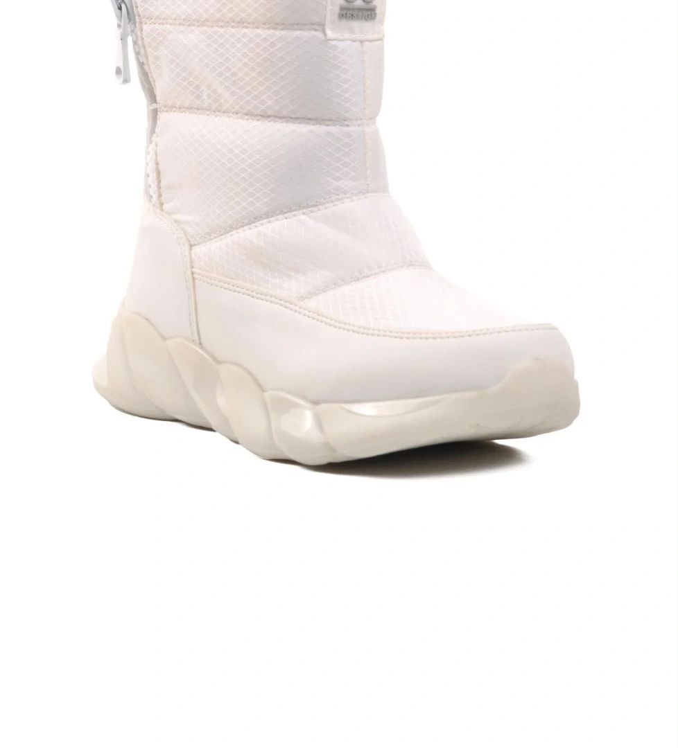 DMK-Z001 Beyaz İçi Kürklü Kadın Kar Botu