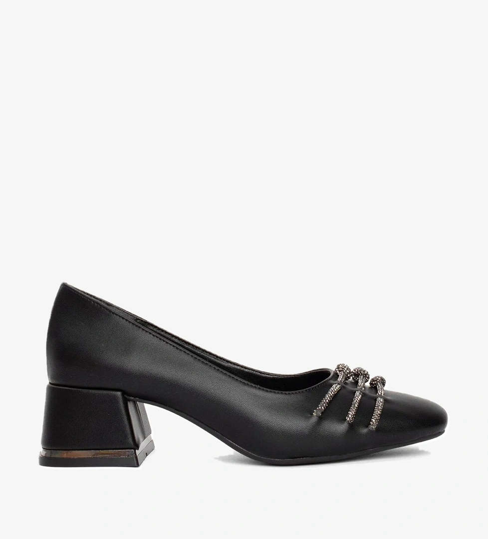 Ayakkabı Fuarı Elit 23KBrlG204 Kadın Topuklu Ayakkabı Siyah model görseli