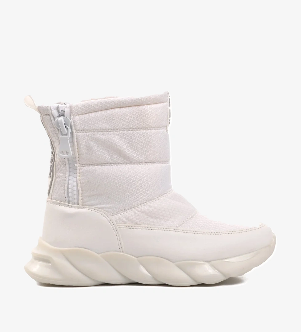 DMK-Z001 Beyaz İçi Kürklü Kadın Kar Botu