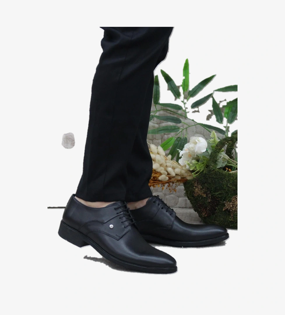 Mehmet Mete 42050 Siyah İç Ve Dış Hakiki Deri Kauçuk Taban Erkek Ayakkabı model görseli