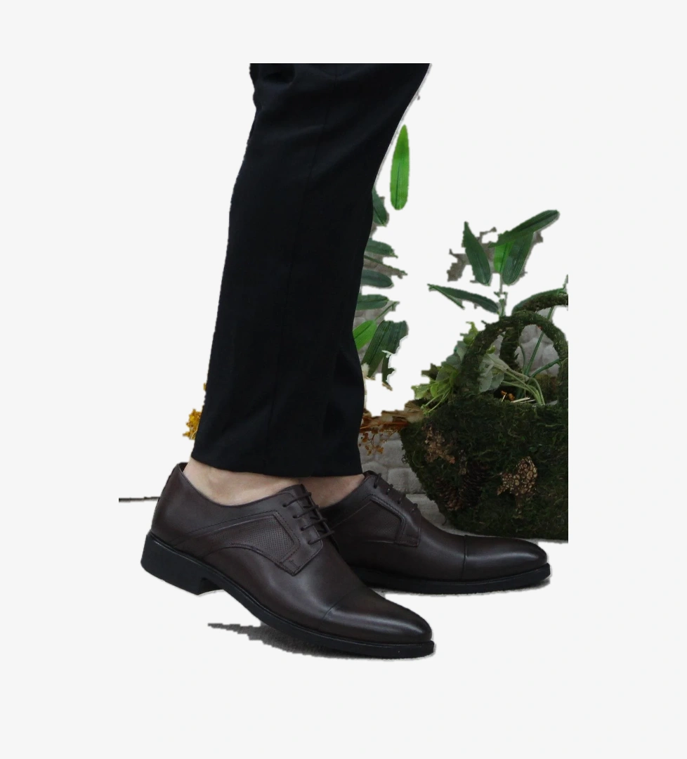 Mehmet Mete 42021 Kahve İç Ve Dış Hakiki Deri Kauçuk Taban Erkek Ayakkabı model görseli