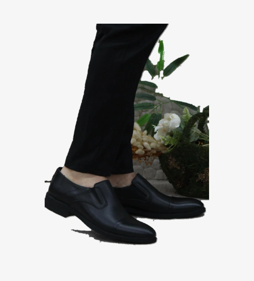 Mehmet Mete 42020 Siyah İç Ve Dış Hakiki Deri Kauçuk Taban Erkek Ayakkabı model görseli