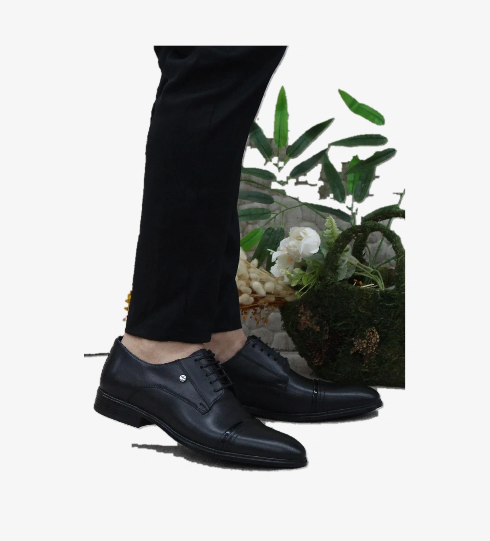 Mehmet Mete 420201 Siyah İç Ve Dış Hakiki Deri Kauçuk Taban Erkek Ayakkabı model görseli