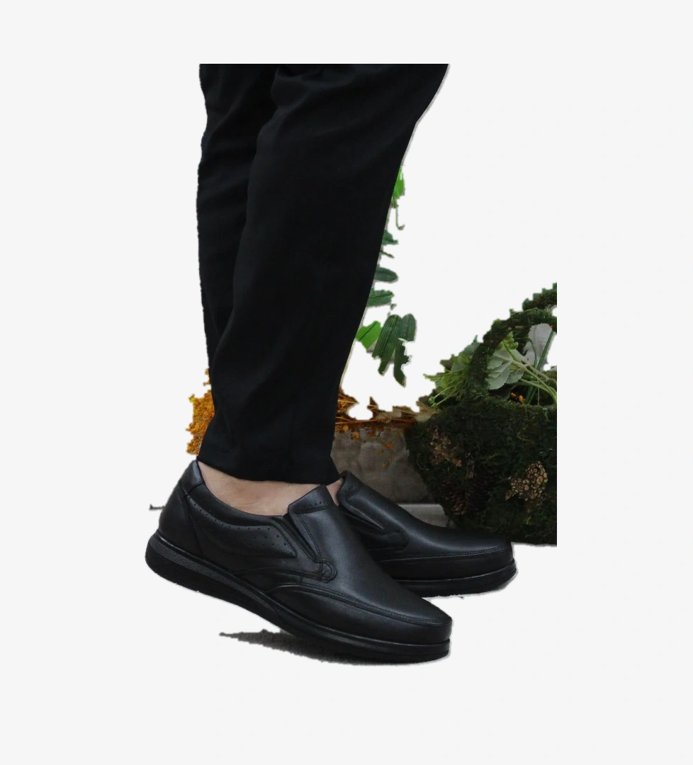 Mehmet Mete 42960 Siyah İç Ve Dış Hakiki Deri Rahat Yumuşak Erkek Ayakkabı model görseli