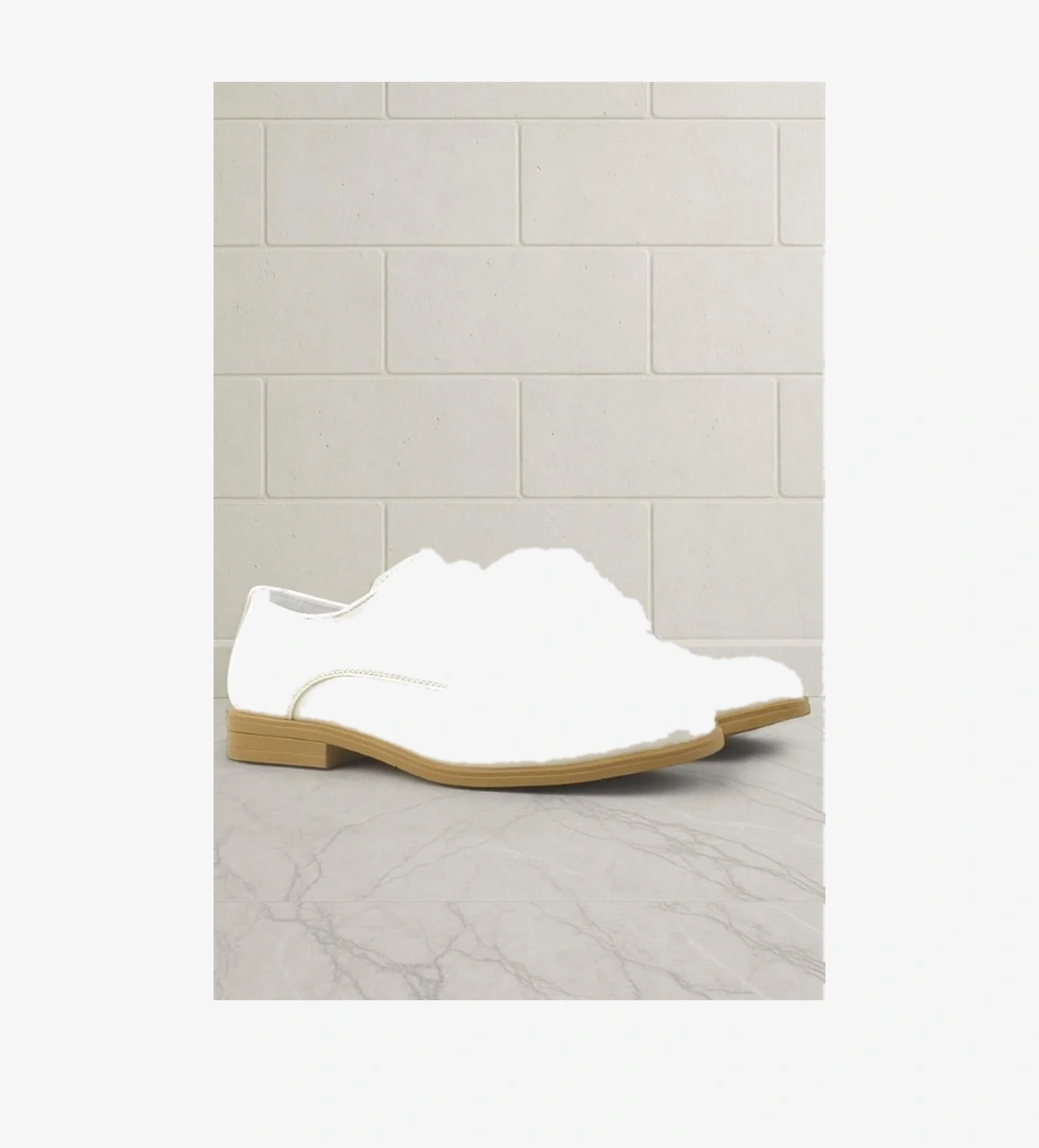 Rakerplus Krem Rugan Bağcıklı Oxford Çocuk Okul Ayakkabısı model görseli