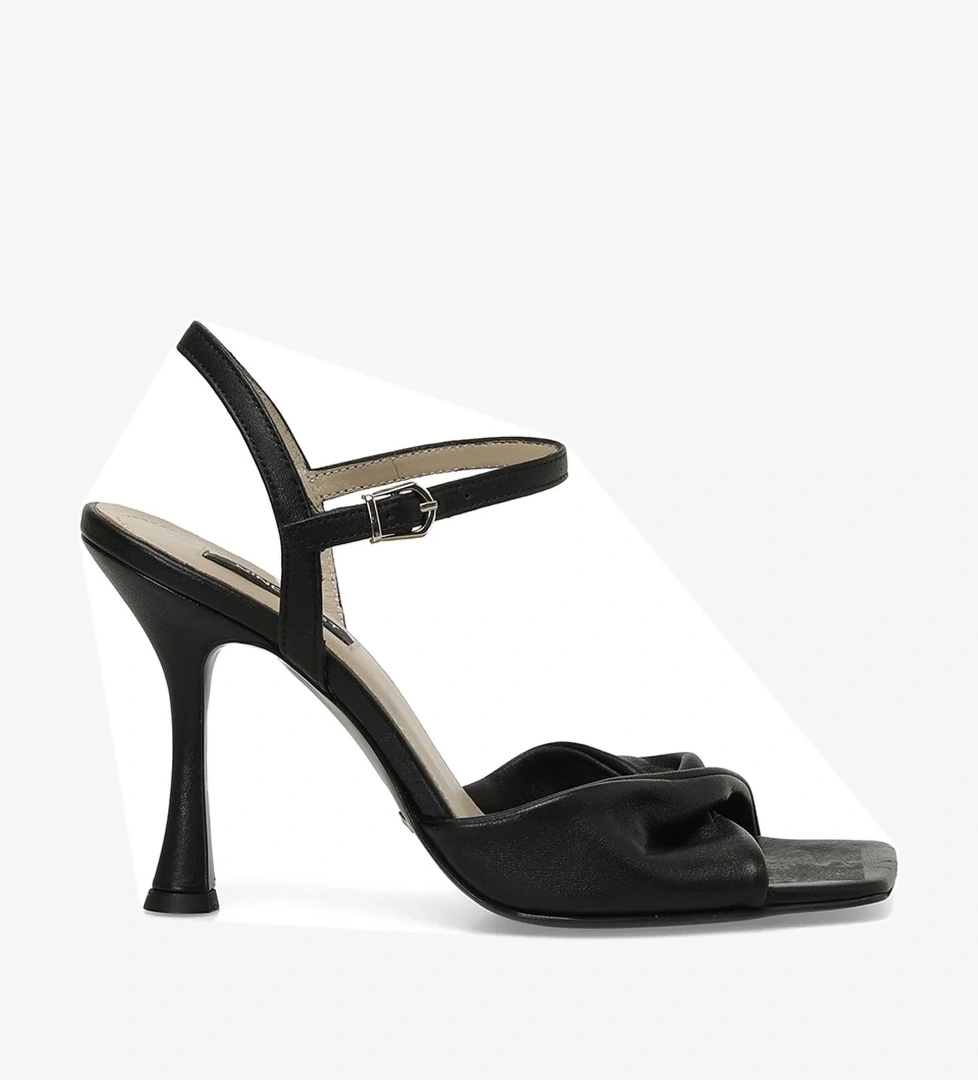 FALBA 4FX Siyah Kadın Topuklu Sandalet - Görsel 1