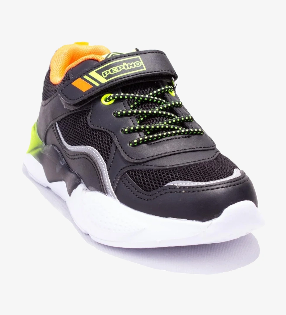 Pepino 1424 Siyah Lacivert Turuncu Gri Ortopedik Günlük Erkek Kız Çocuk Spor Ayakkabı model görseli