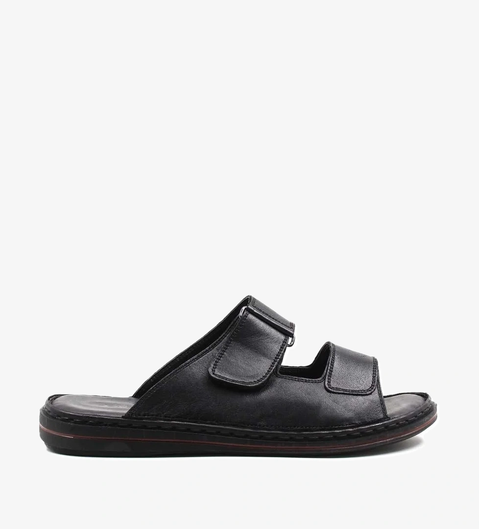 Fast Step Hakiki Deri Erkek Düz Terlik 128MA182 model görseli