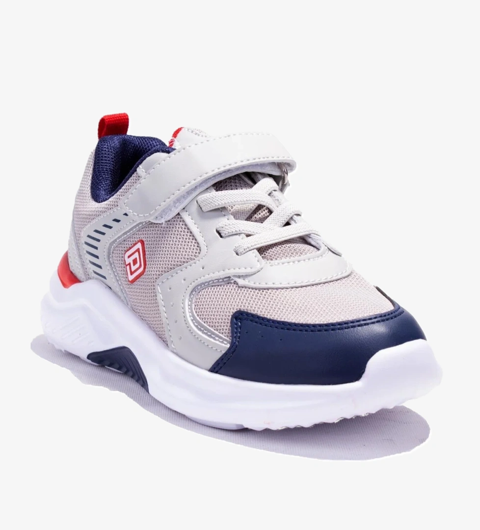 Pepino 1425 Gri Kırmızı Ortopedik Günlük Erkek Çocuk Spor Ayakkabı model görseli