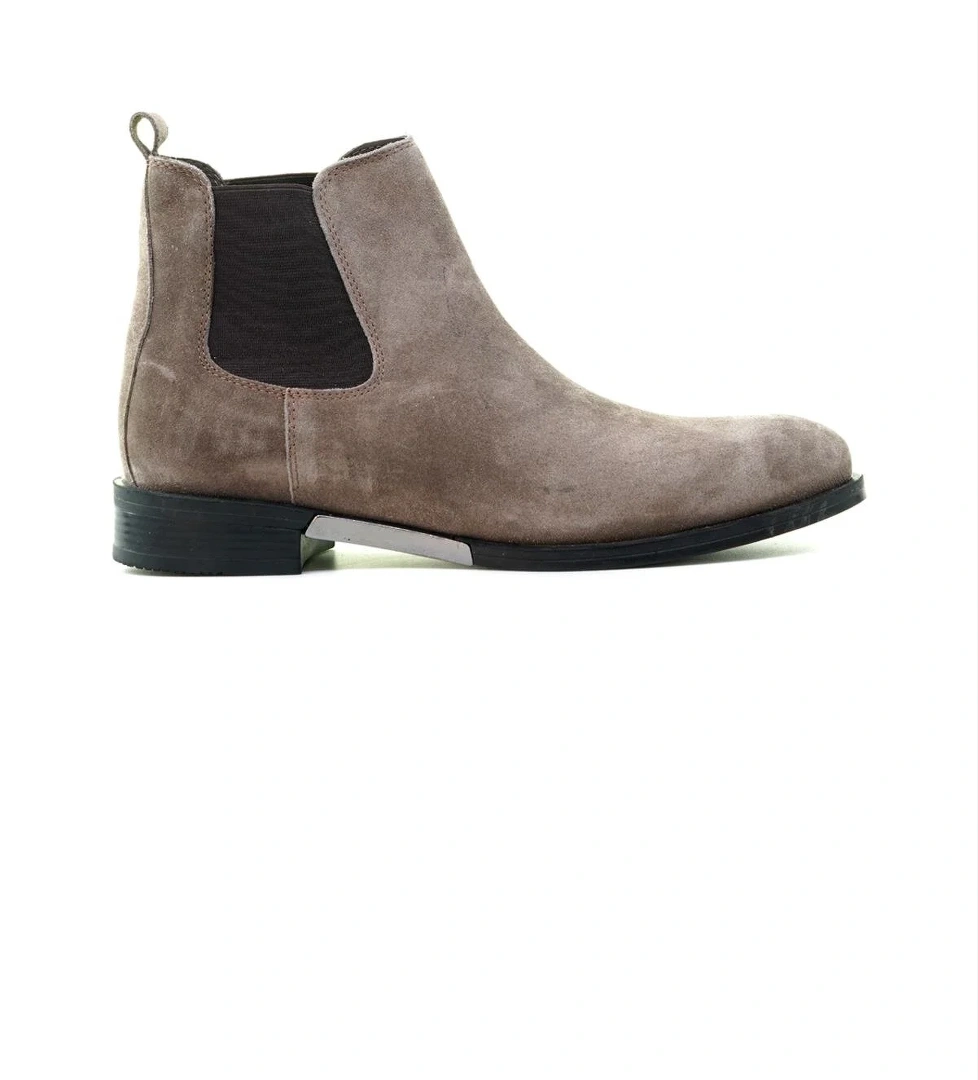 YAŞAR KAŞLI ERKEK HAKİKİ DERİ CHELSEA BOT (40-44) 23K YKÖ-12275 M VİZON SÜET - Görsel 1