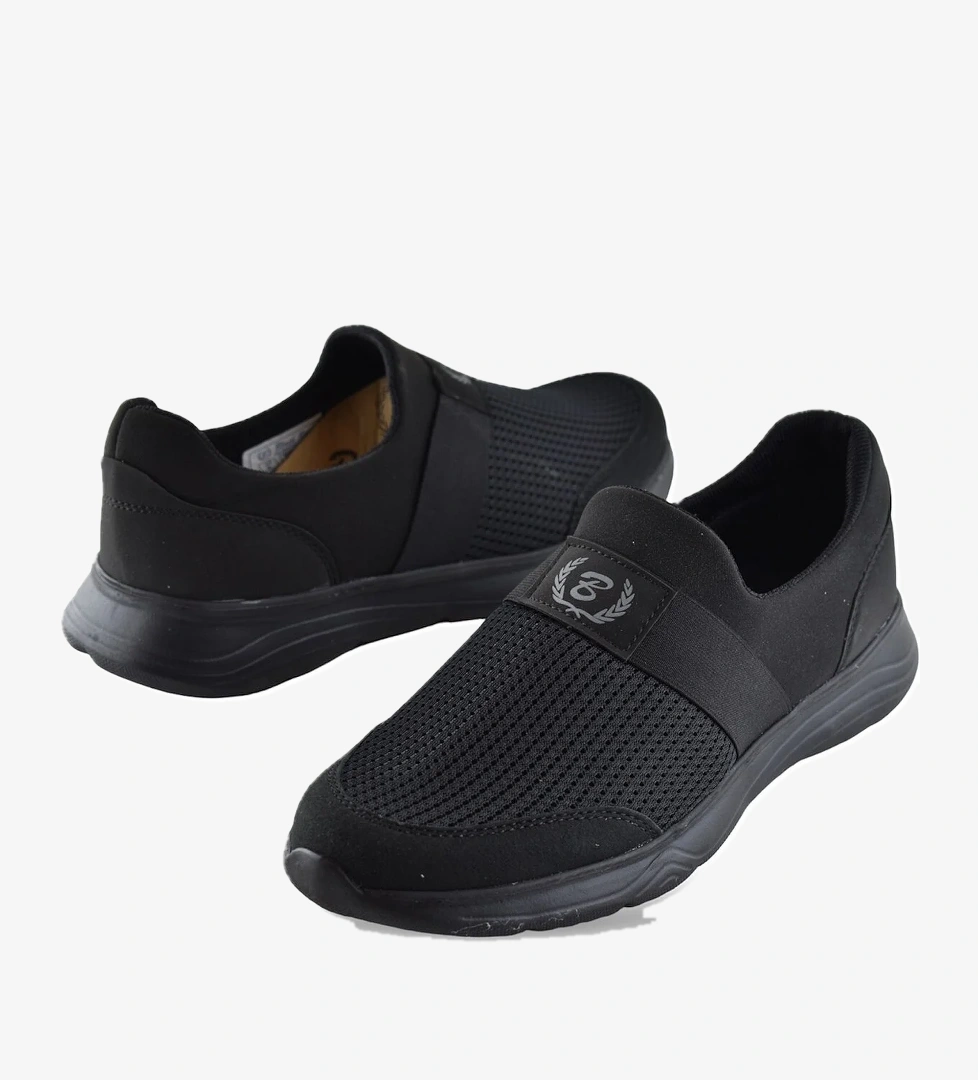 Ayakkabı Burada 527 FULL ORTOPEDİK Taban Yazlık Erkek Spor Ayakkabı Bağcıksız Spor Blacksea model görseli