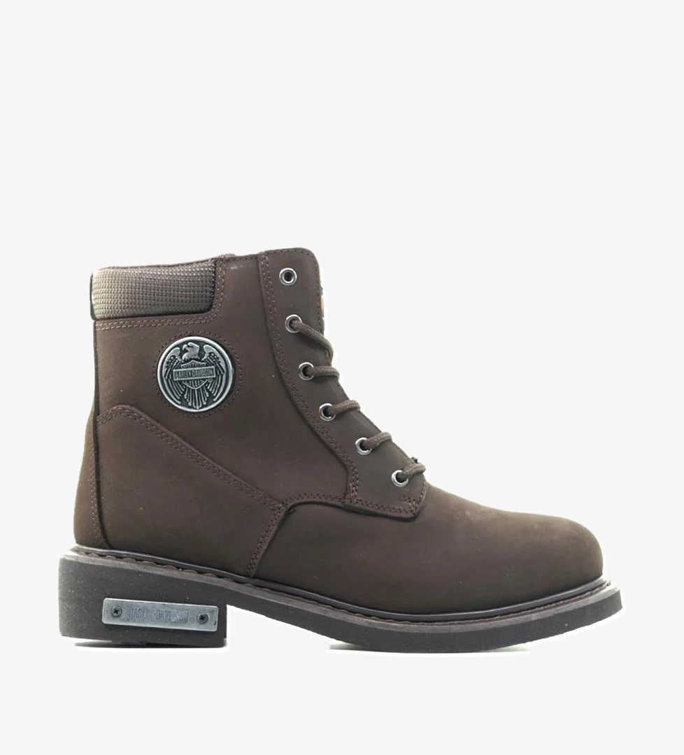 HARLEY DAVİDSON UNISEX HAKİKİ DERİ GÜNLÜK BOT (40-45) 22K JIM M KAHVE NUBUK - Görsel 1