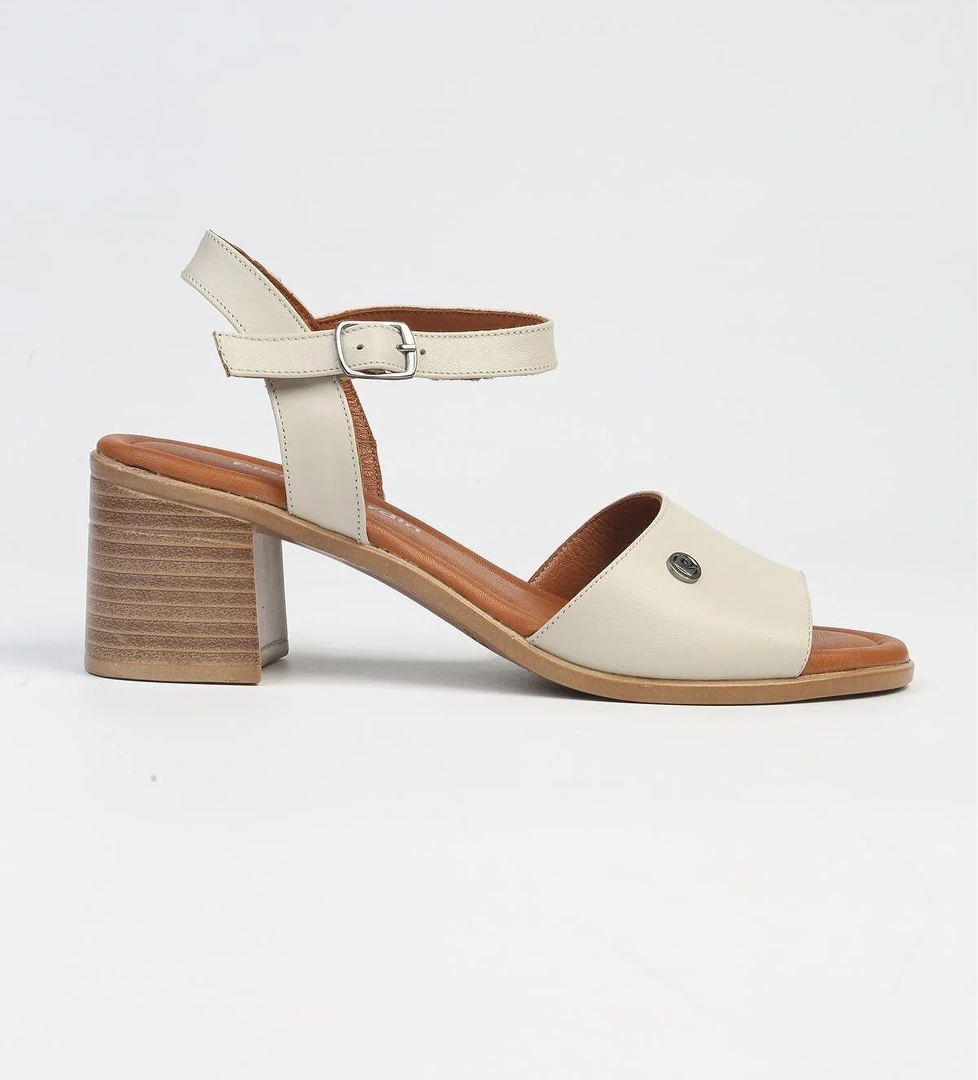 ® | PC-7222 - 3807 Bej-Kadın Topuklu Ayakkabı