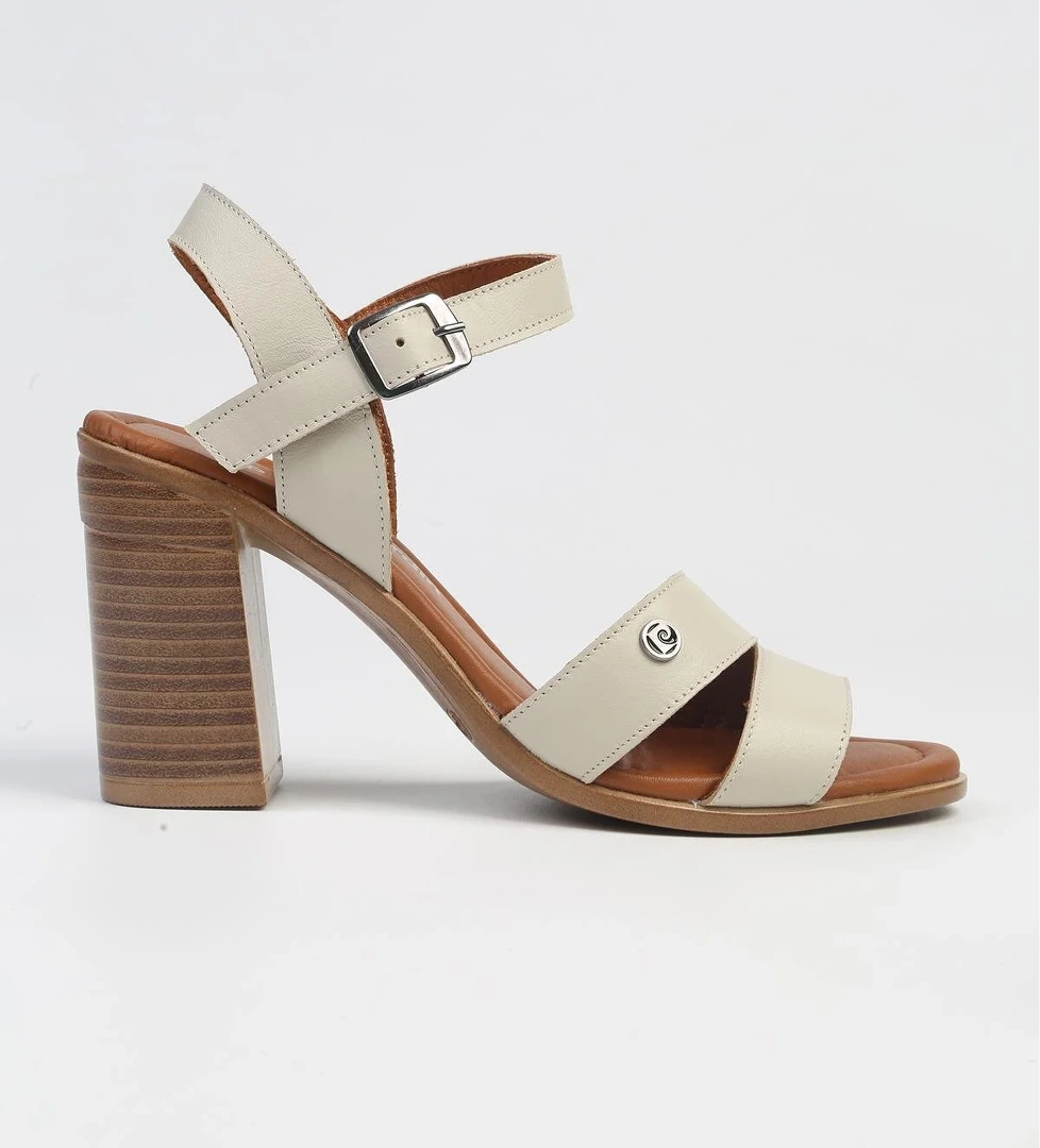 ® | PC-7215- 3807 Bej-Kadın Topuklu Ayakkabı