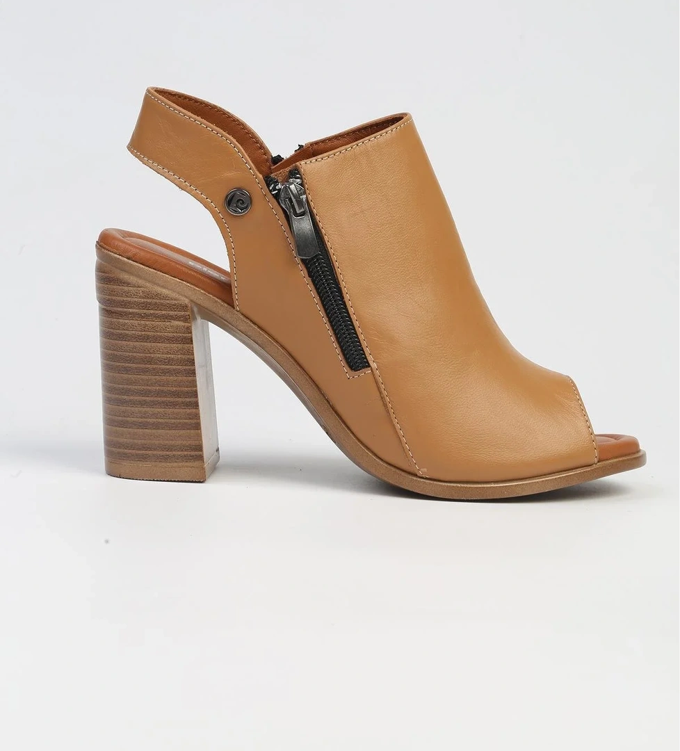 Pierre Cardin ® | Pc-7228 - 3807 Siyah-kadın Taba-kadın Topuklu Ayakkabı model görseli