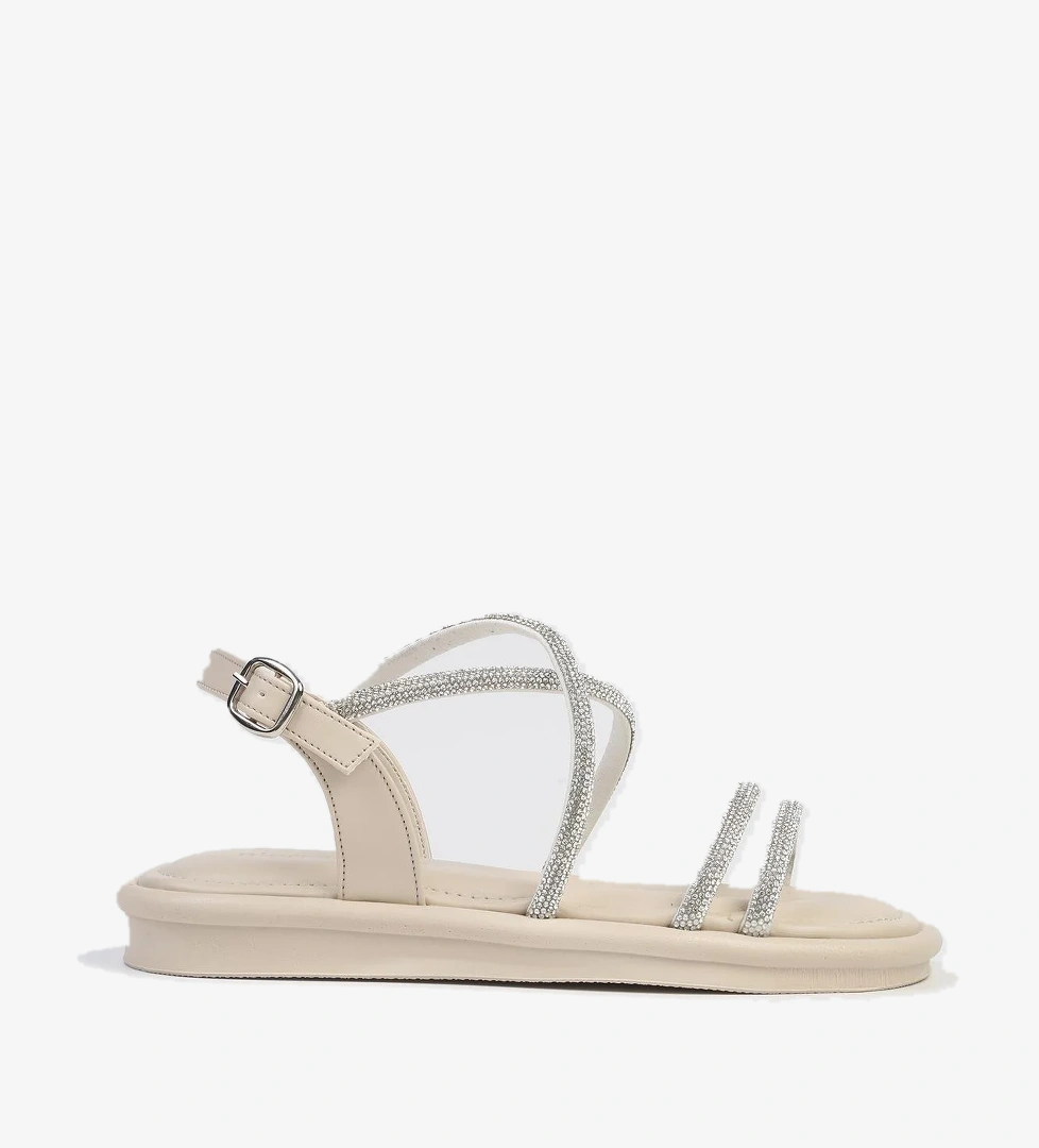 ® | PC-5103-3891 Krem-Kadın Sandalet