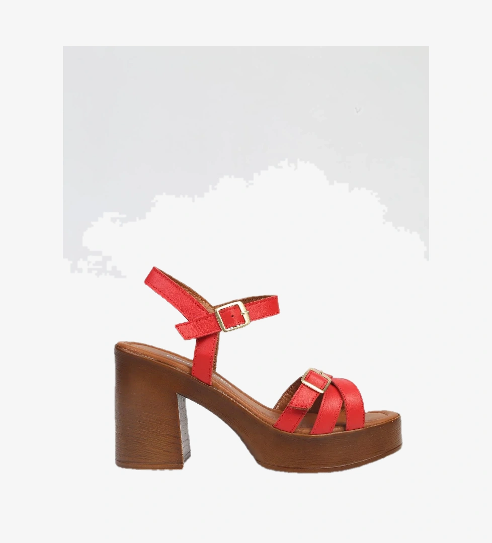 ® | PC-7236 - 3807 Kirmizi-Kadın Topuklu Ayakkabı