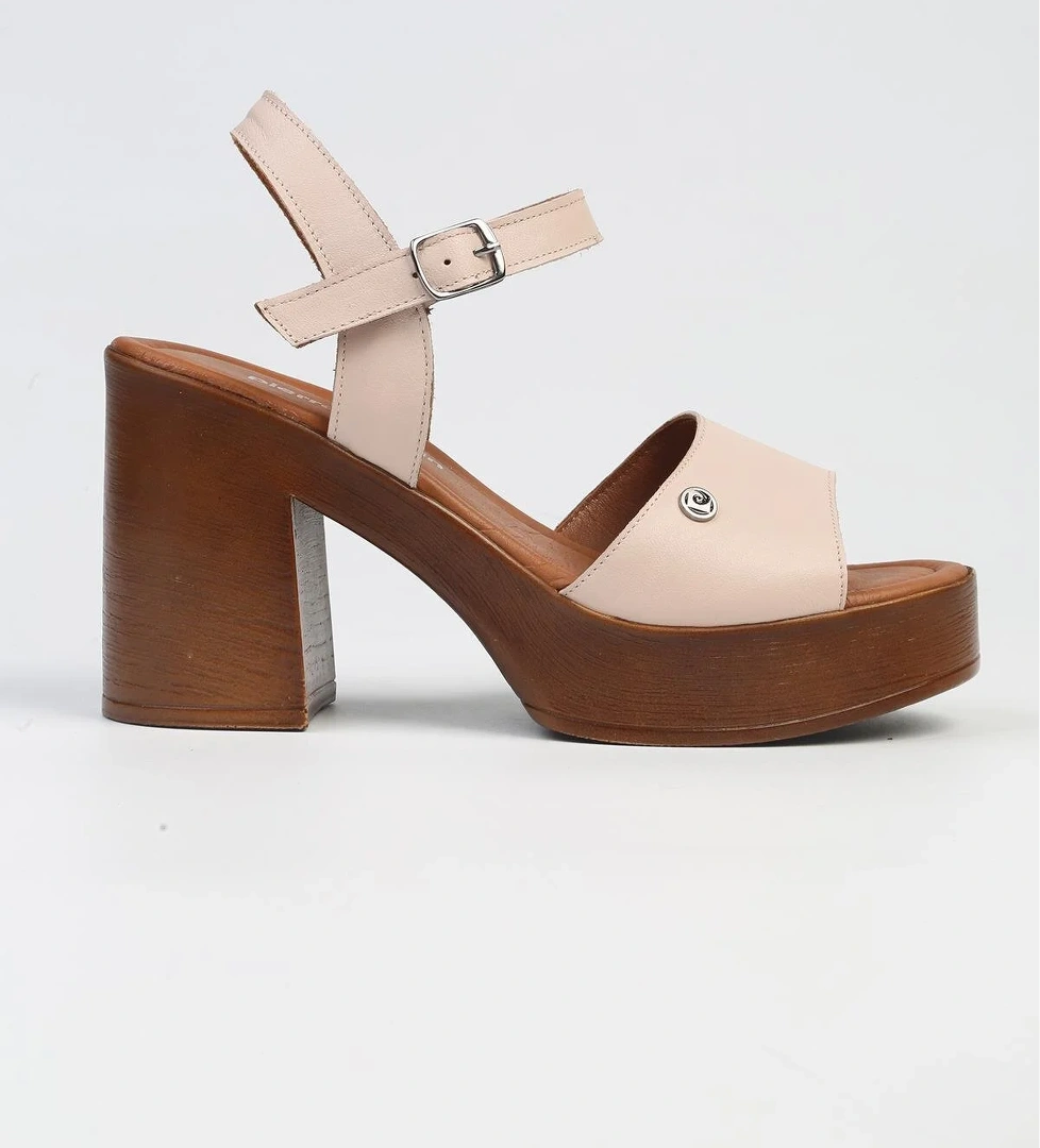 ® | PC-7229 - 3807 Pudra-Kadın Topuklu Ayakkabı