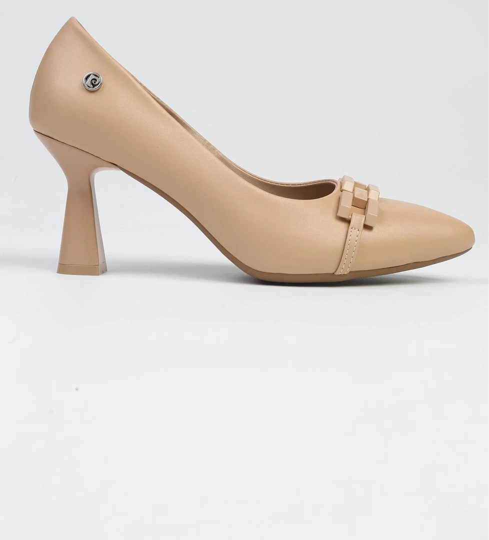 Pierre Cardin ® | PC-53110- 3592 Bej Cilt-Kadın Topuklu Ayakkabı model görseli