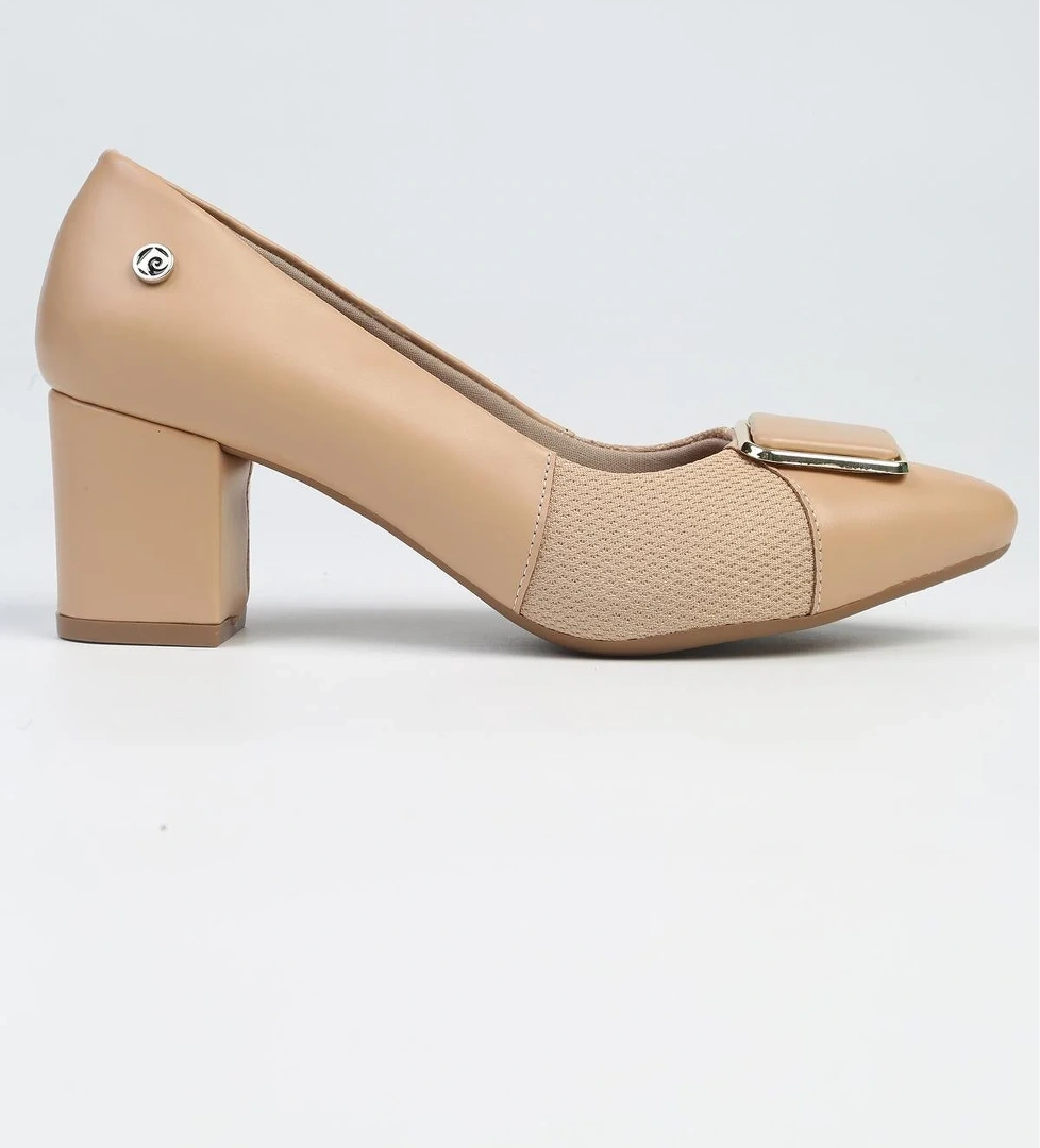® | PC-53099- 3592 Bej Cilt-Kadın Topuklu Ayakkabı