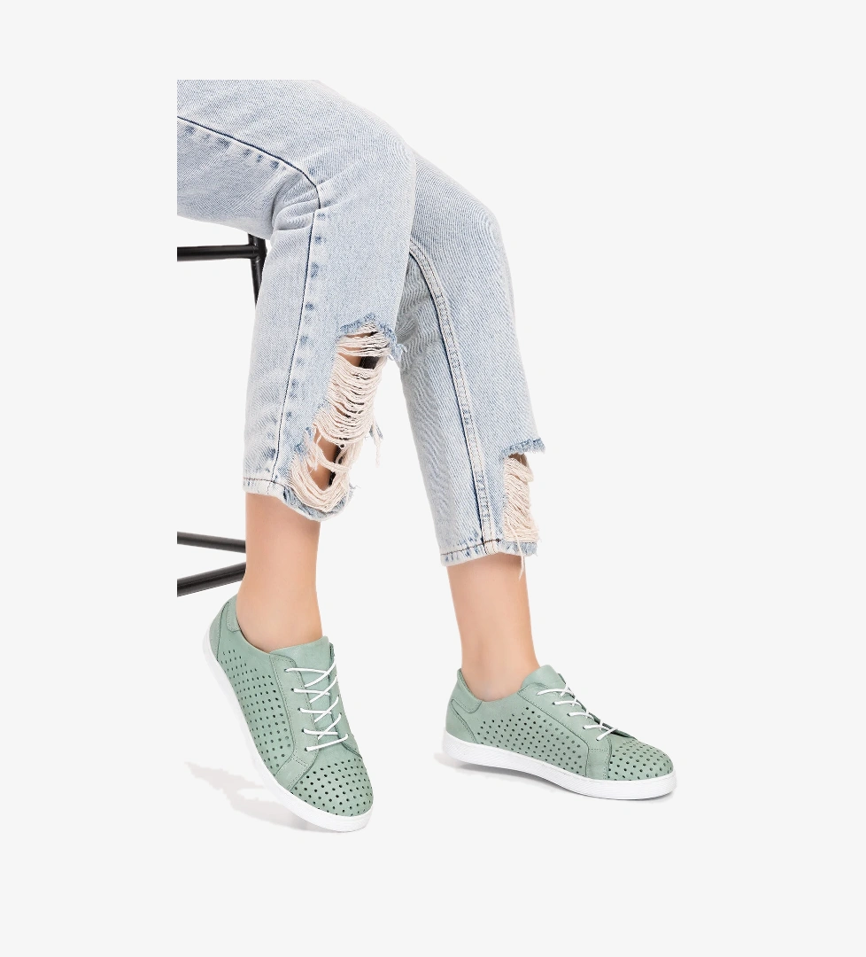 Gondol Kadın Hakiki Deri Günlük Rahat Ayakkabı gnd.108 - Görsel 1