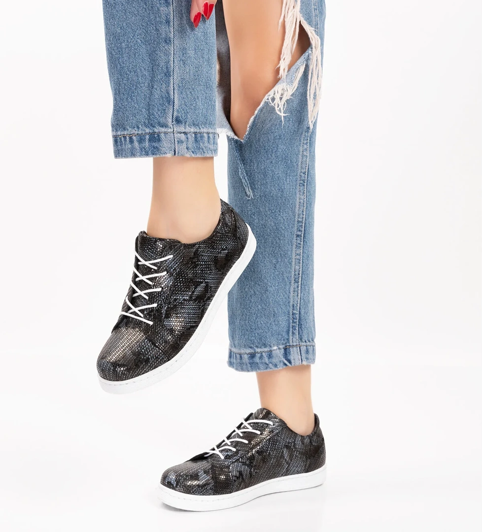 Gondol Kadın Hakiki Deri Desen Detaylı Günlük Rahat Ayakkabı gnd.109 - Görsel 1