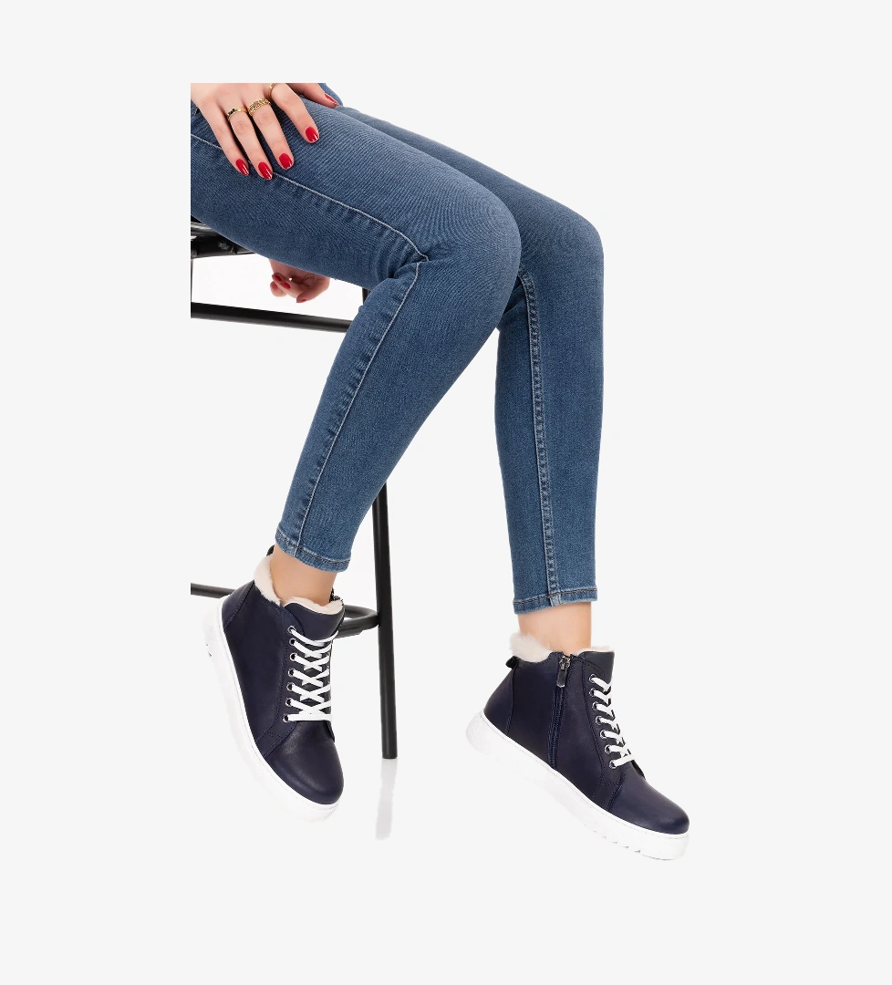 Gondol Içi Dışı Hakiki Deri Kürk Detaylı Günlük Spor Bot gnd.2023