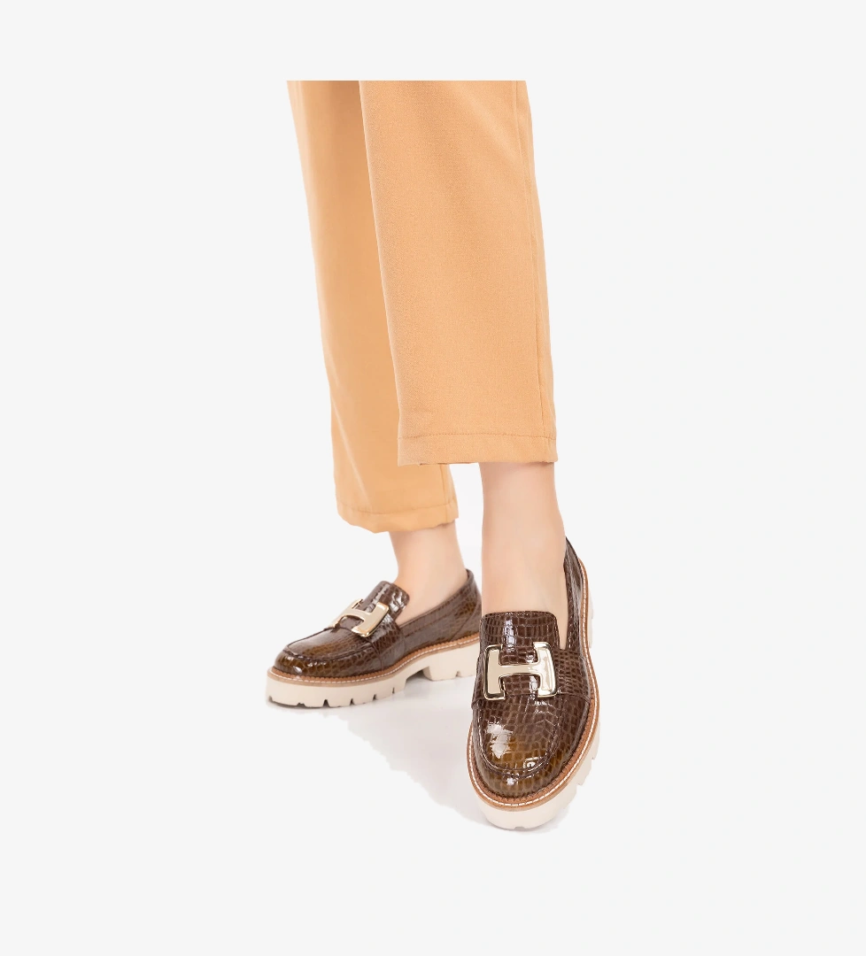 Gondol Hakiki Deri Kalın Taban Hafif Oxford Ayakkabı yt.100