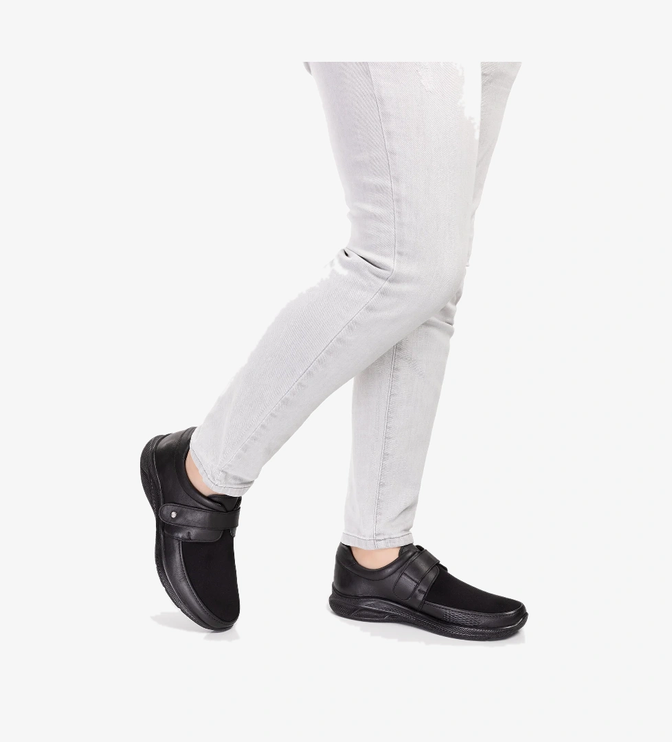 Gondol Erkek Hakiki Deri Şiş ve Diyabet Hastalarına Özel Rahat Ayakkabı af.1952 - Görsel 1