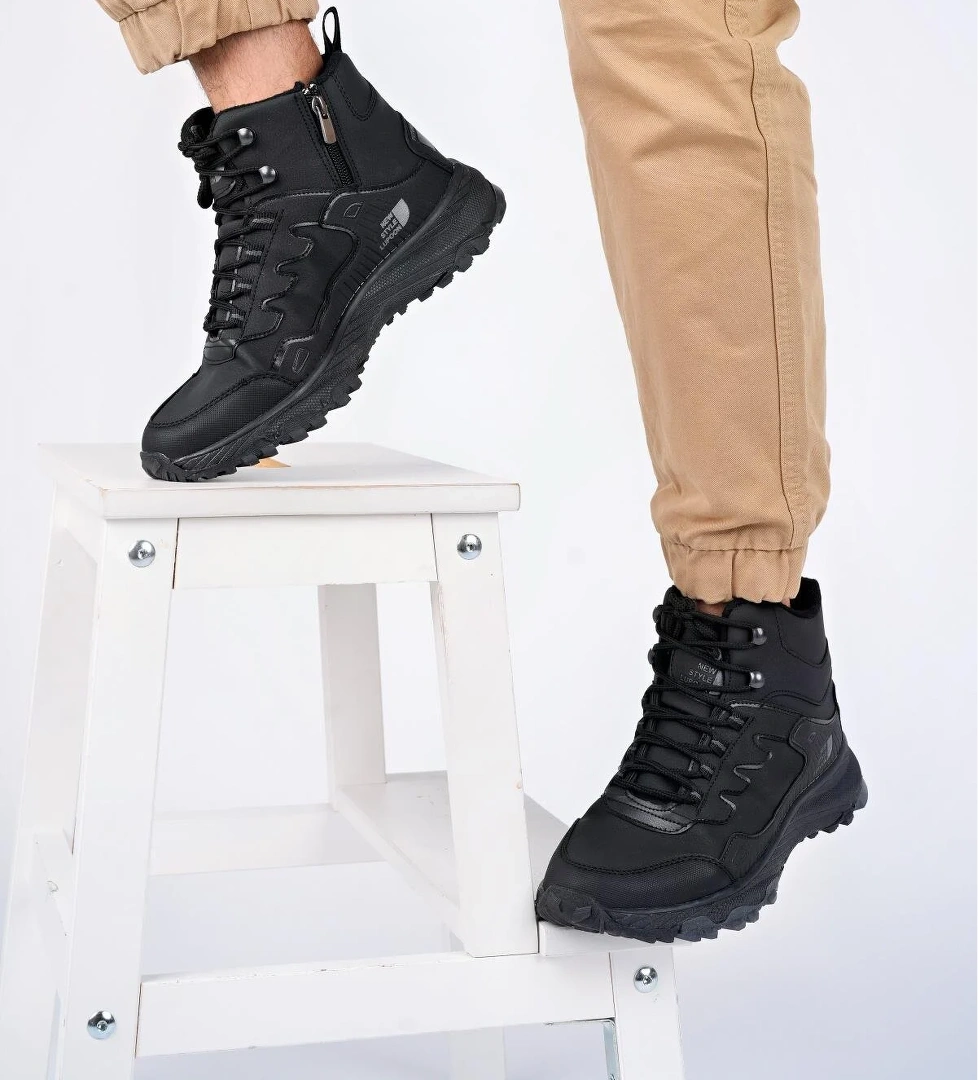 İZLAND Unisex Garantili Trekking Outdoor Bağcıklı Yandan Fermuarlı Kışlık Bot