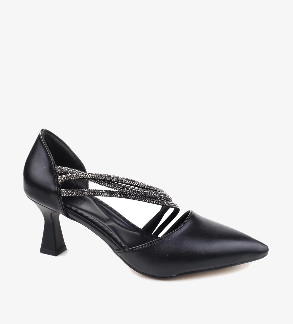 Ceylan 3559 Kadın 6 Cm Topuklu Taşlı Stiletto Ayakkabı model görseli