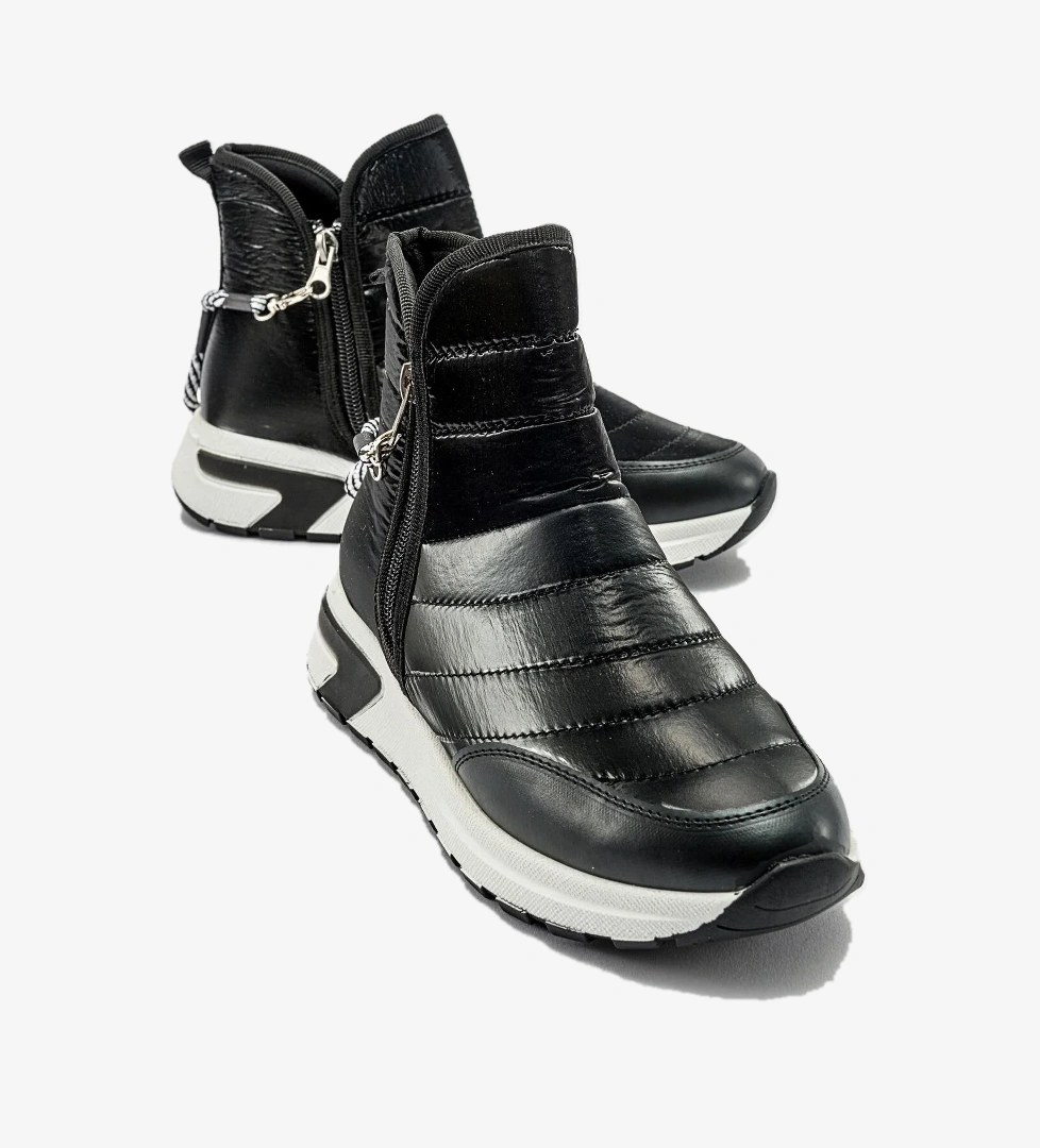 Ccway Çift Fermuarlı Paraşüt Spor Ayakkabı SİYAH model görseli