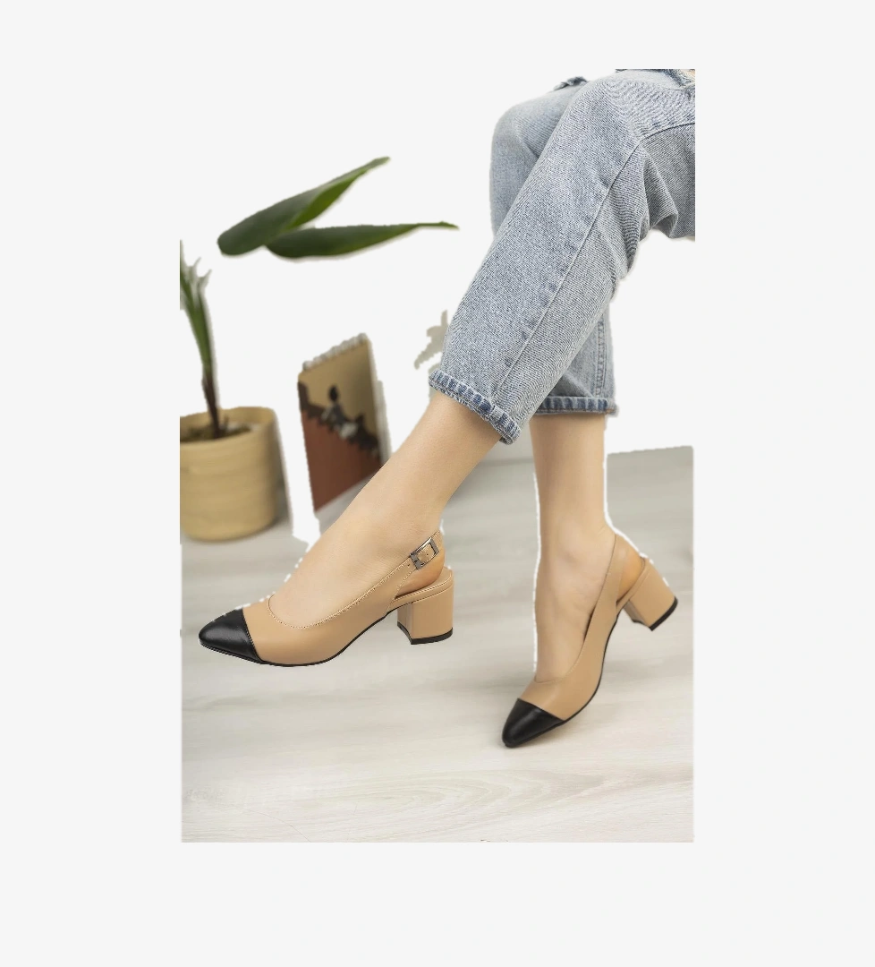 SHARON Garantili Kadın Günlük Topuklu Ayakkabı