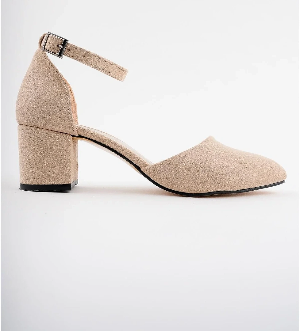 W0708 Garantili Kadın Klasik Günlük Tarz Şık ve Rahat Topuklu Ayakkabı