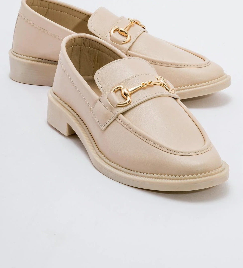 Kaydırmaz Tokalı Kadın Ayakkabı TEN CİLT