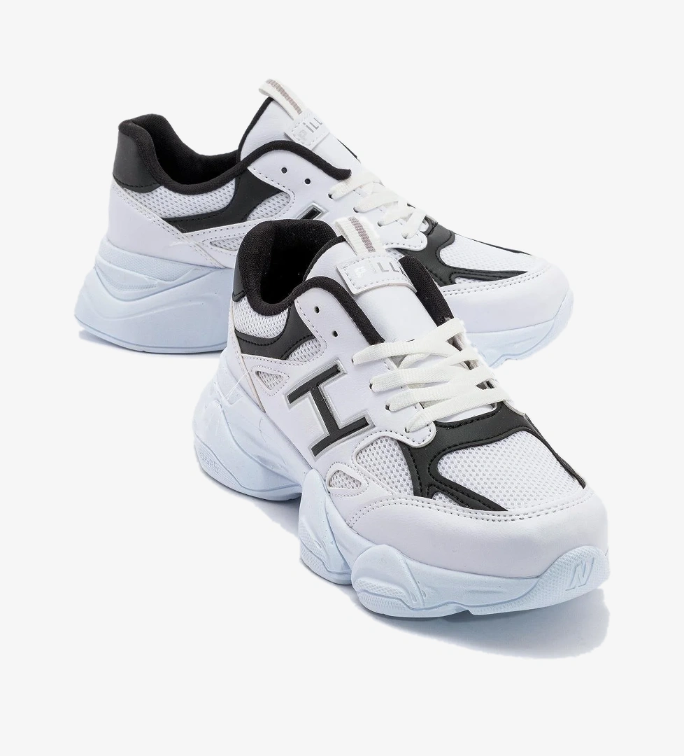 Ccway Kadın Anorak Spor Ayakkabı Beyaz Si̇yah model görseli