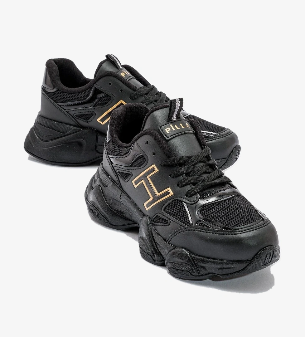 Kadın Anorak Spor Ayakkabı SİYAH ALTIN