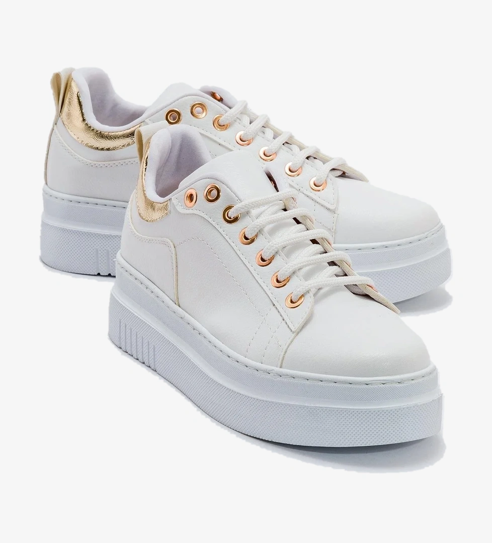 Kadın Spor Ayakkabı BEYAZ ALTIN