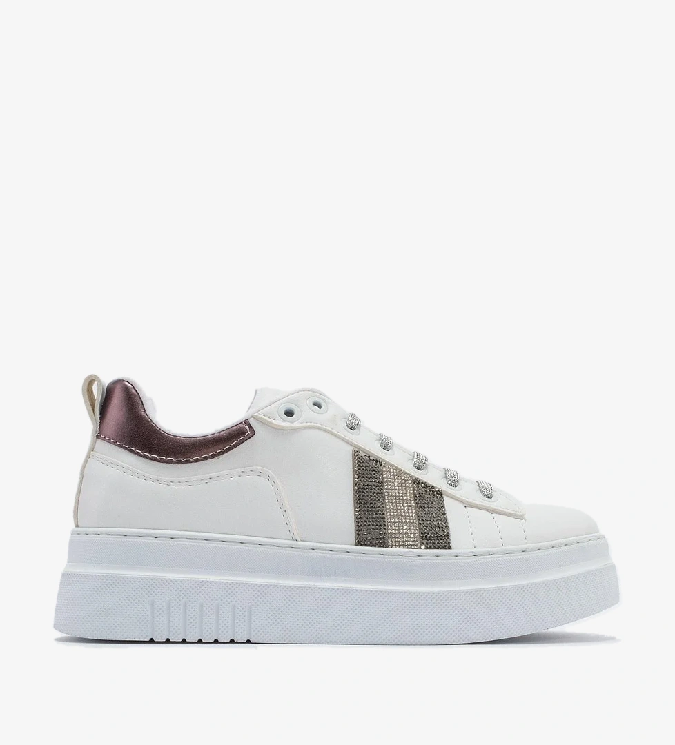 Kaydırmaz Kadın Spor Ayakkabı BEYAZ CİLT